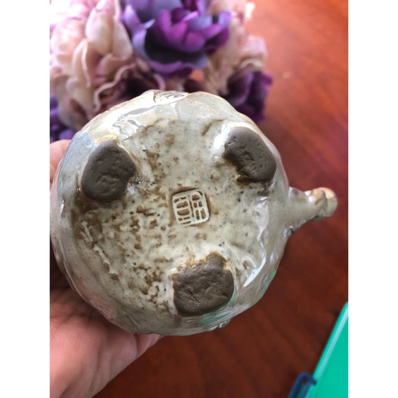 Asian Pottery Tea Cup and Saucer - Picture 5 of 9